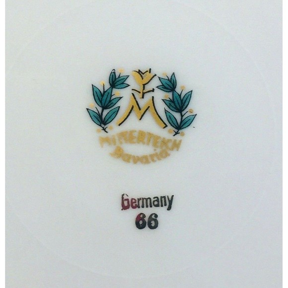 Mitterteich 7.5” White Floral Gold Trimmed Salad/Dessert Plate Bavaria Germany - Picture 6 of 7
